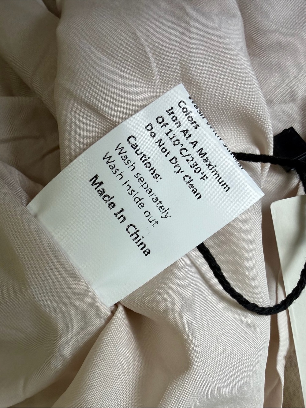 Commense Oatmeal Beige Tie-Shoulder Backless 100% Cotton Maxi Dress Small NWT - Picture 11 of 11